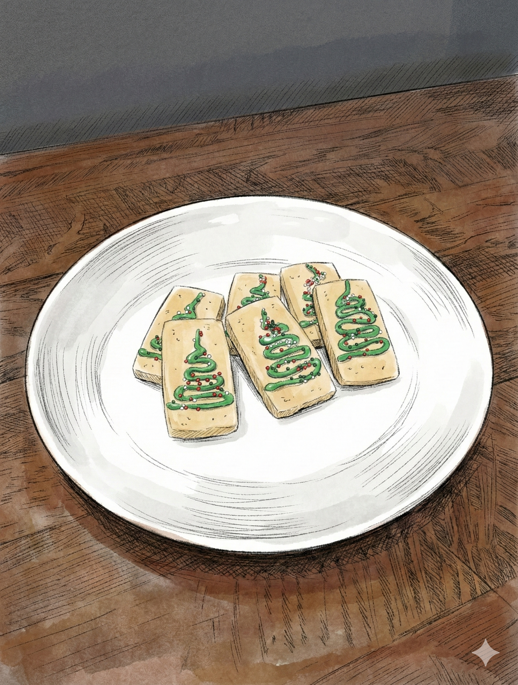 Christmas Tree Sugar Cookies